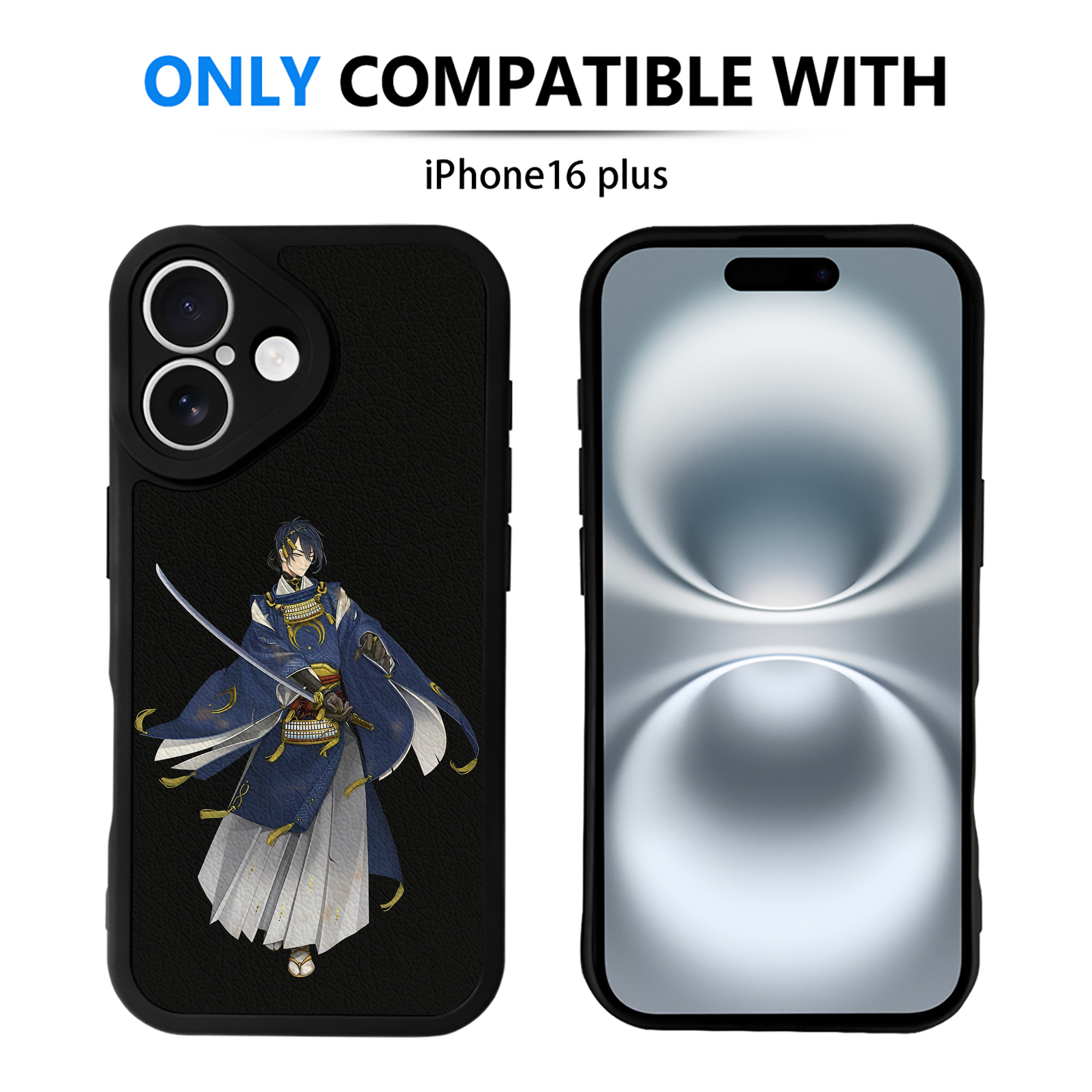 （画像用） 刀剣乱舞 Touken Ranbu 【iPhone 16シリーズ対応】シリコンスマホケース（レザー調） 材質：シリコン